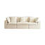 Canapé modulaire moderne modulaire à 3 places compressé, haute densité, tissu, beige et blanc, avec canapé-lit 33d-1697088051