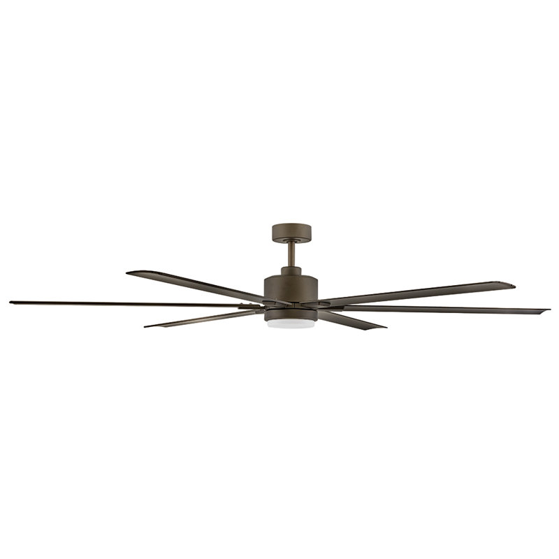 Collette 6 - Ventilateur de plafond standard à  lumières LED avec télécommande murale et ensemble d'éclairage inclus