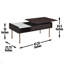 Table basse à plateau relevable