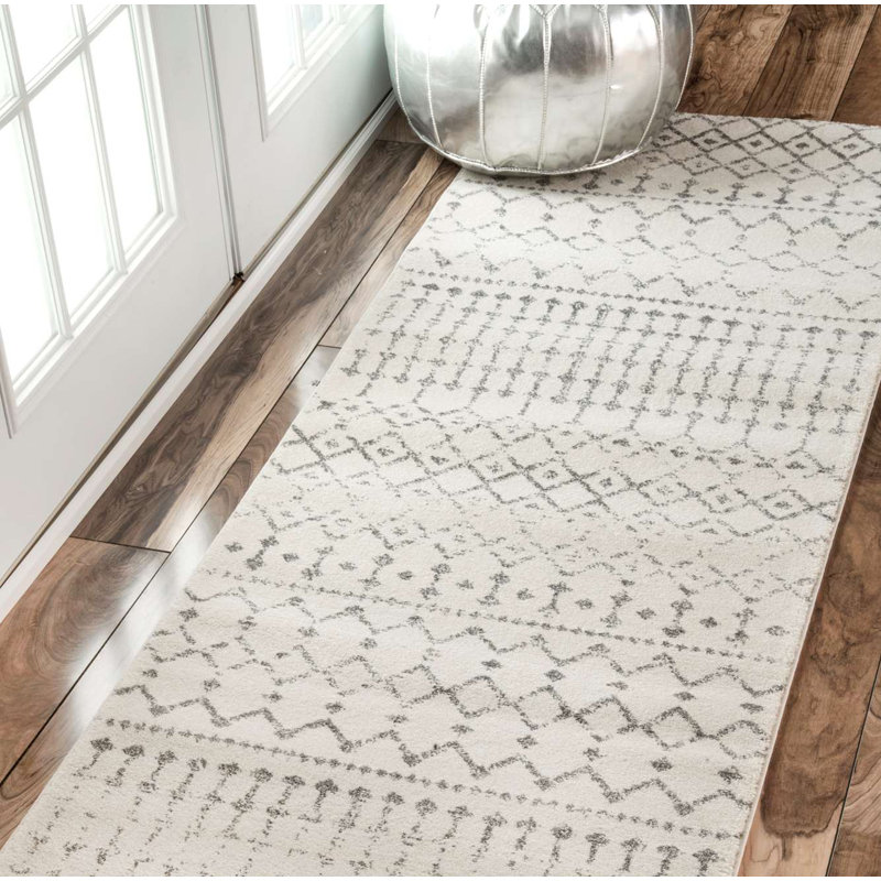 Genagra Geometric Area Rug, Runner 81 x 366cm