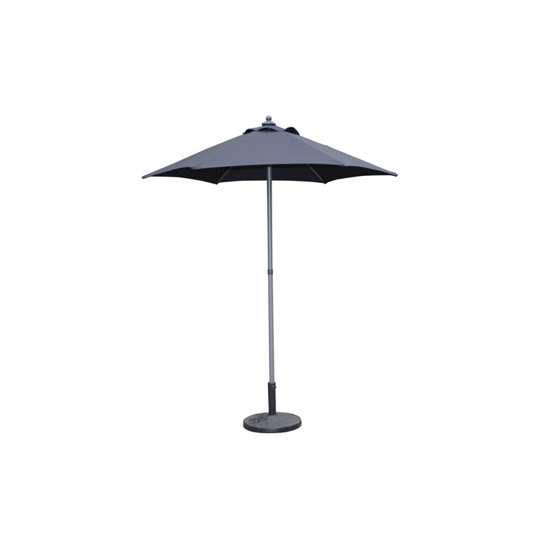 Amias 200cm Market Parasol, Grey