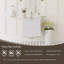 Meuble-lavabo mural 24 po avec lavabo, meuble-lavabo mural moderne avec lavabo à surface solide et tiroirs à fermeture en douceur, blanc brillant GF-24V11-24GW-1209191677-1209191679