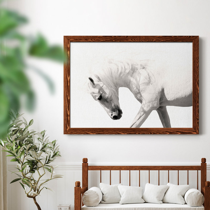 Neutral Stallion - Reproduction d'art graphique sur toile encadrée, H 31,5 po x l 23,5 po x P 1,5 po, Érable