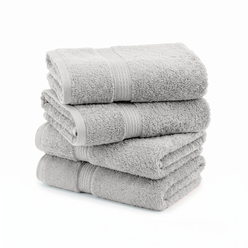 Coton luxueux et hautement absorbant Renata, Argent argent