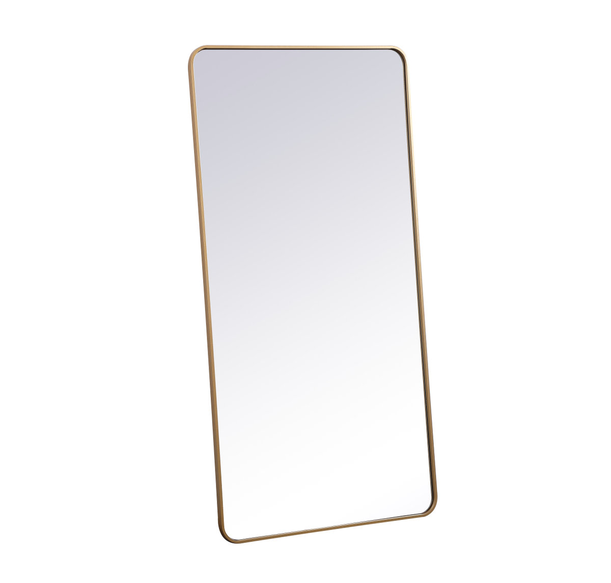 Sabine Accent Mirror, Brass, 60" x 30"