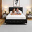 Matelas en mousse viscoélastique imprégnée de thé vert Herbal Fusion Collection, grand, blanc-1190452641-1190129708