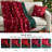 Red Cozy Holiday Reversible Textured 2-Piece 50x60'' Throw & Decorative Accent Pillows