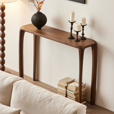 American style modern brown console table