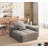 Modern Oversized Modular Sectional Sofa,Sparkling Chenille Fabric Soft Cushion Sofa With 2 Pillows,Diy Combination Tufted Sofa,No Assembly Required-2021308743
