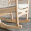 Chaise berçante en bois massif