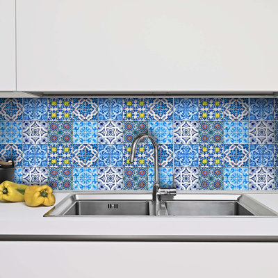 6'' W x 6'' L Vinyl Peel and Stick Field Tile