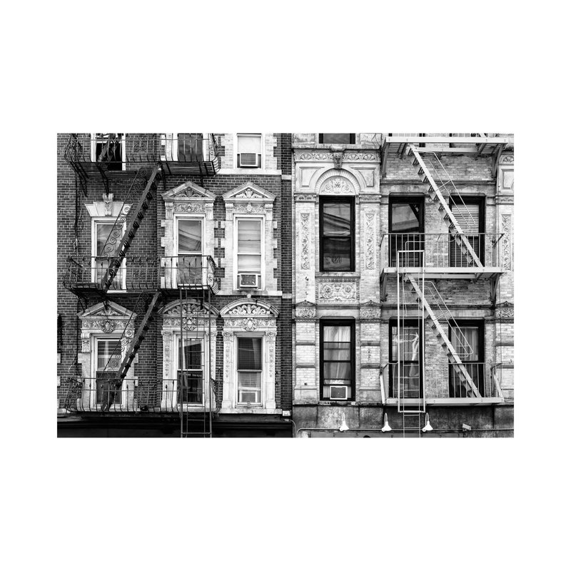 Two Fire Escape Stairs by Philippe Hugonnard - Wrapped Canvas Print, 20.32 cm H x 30.48 cm W