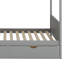 Lit superposé avec tablettes, escalier de rangement et 2 tiroirs-274811813