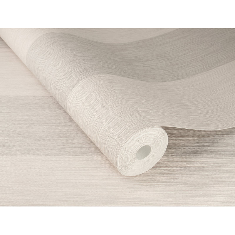 Papier peint simple à rayures élégantes, Beige
