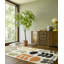 Hand Tufted Wool Floral Area Rug in Cream/Orage/Black/Yellow-63011408