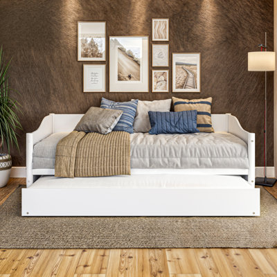 Anayelli Solid Wood Classic Daybed with Trundle by Lark Manor