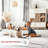 Amii Abstract Stripe Contemporary Ivory/Gray/Charcoal Area Rug-546853544