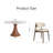 Jetta 7 - Piece Kitchen Dining Table Set Mid-Century Style Solid Wood Pedestal (1 Table 6 Chairs)-826246079-825888204