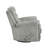 Oxy Swivel Manual Reclining Chair, Foam Pillow Arms, Gray Microfiber-118511259