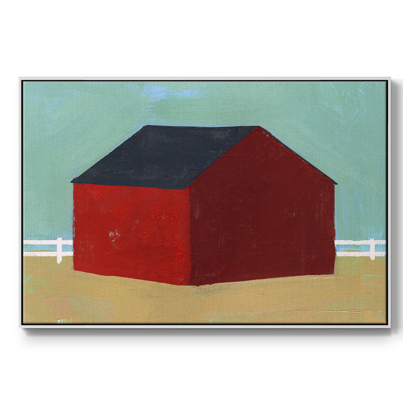 Toile tendue encadrée Big Red One III, H 25 po x l 37 po x P 2 po, Cadre blanc