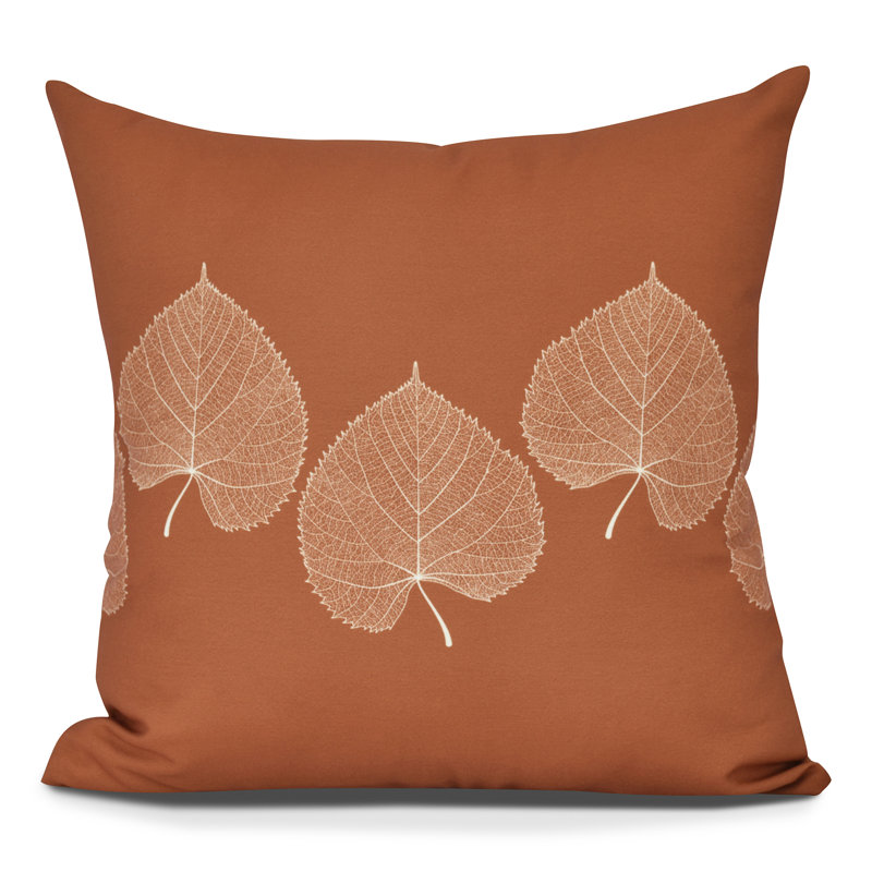 Housse de coussin d'extérieur carrée Goals, Gourds and Gatherings, H 16 po x l 16 po, Orange