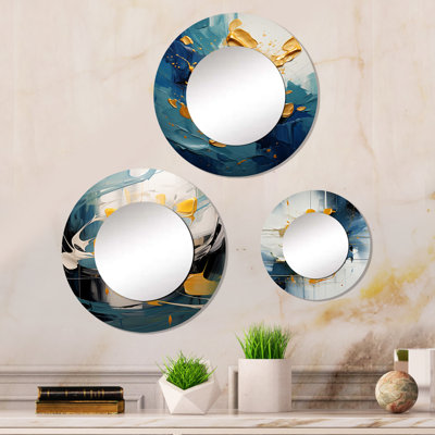 Ellionna Metal Round Mirror