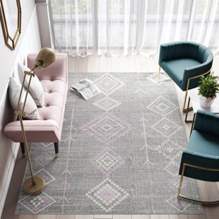 Tapis tribal autochtone rosé Bodrum