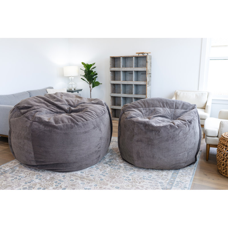 Large Haven Luxury Foam Sack in Sand, Gray