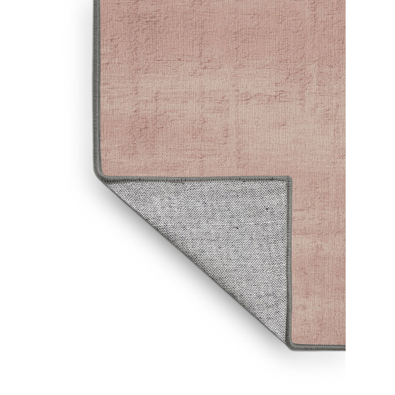 Machine Washable Abstract Brown Area Rug, Rectangle 2' x 3'