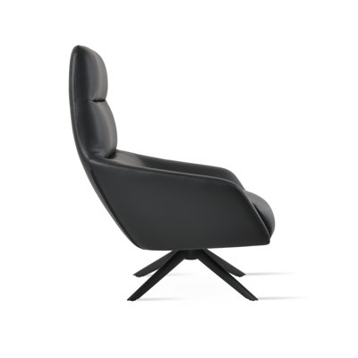 Sword Swivel Armchair in Wool