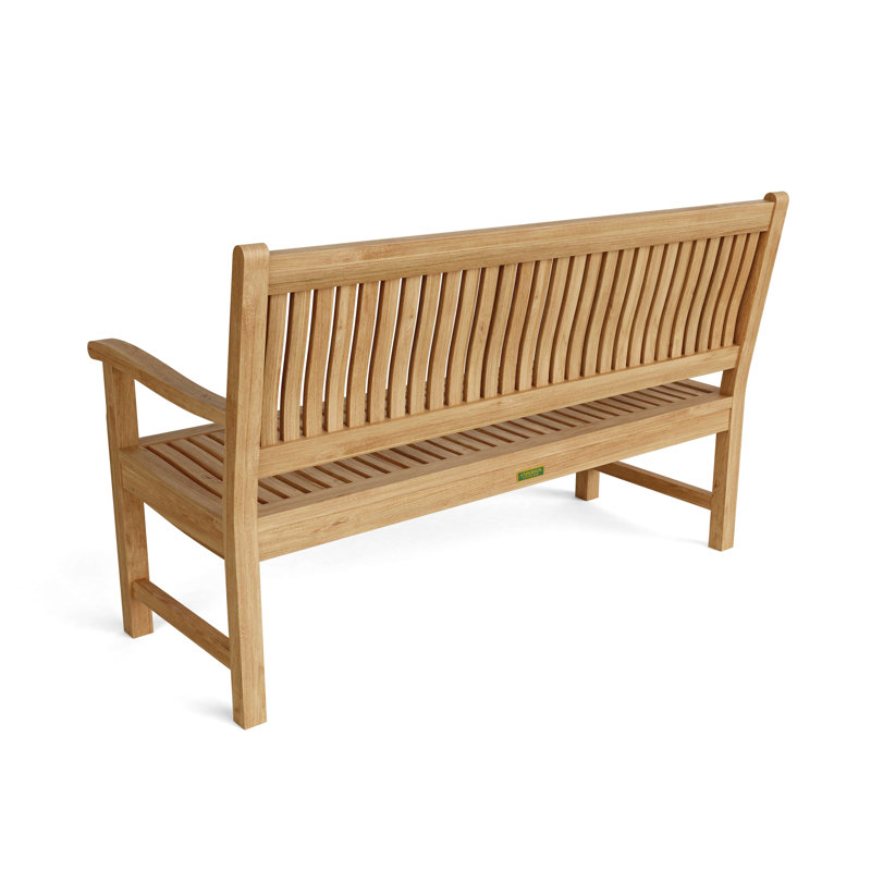 Del-Amo Teak Garden Bench, 35" H x 60" W x 26" D