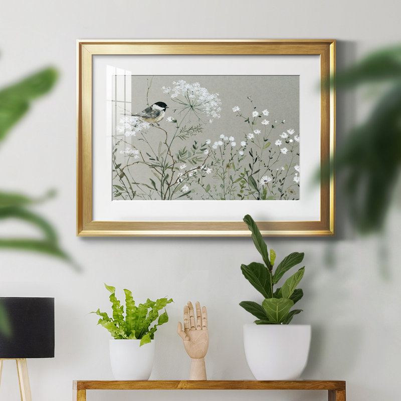 " Bouquet Of Grace Meadow I ", Gold, 30.5" H x 22.5" W x 1" D
