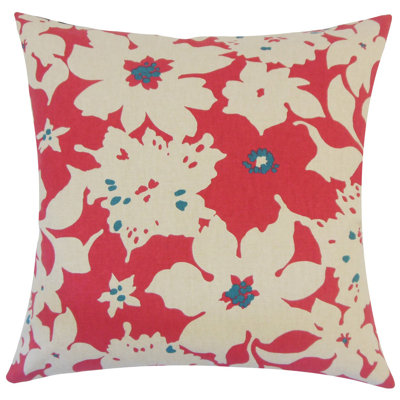 Ogima Floral Cotton Throw Pillow
