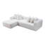 Canapé d'angle modulaire Cloud 107,9 po avec méridienne en L, canapé moderne et minimaliste rembourré pour salon et chambre, canapé d'angle profond, aucun assemblage requis