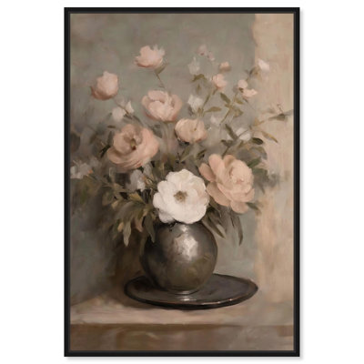 Porcelaine rose, toile, ferme élégante par Art Remedy