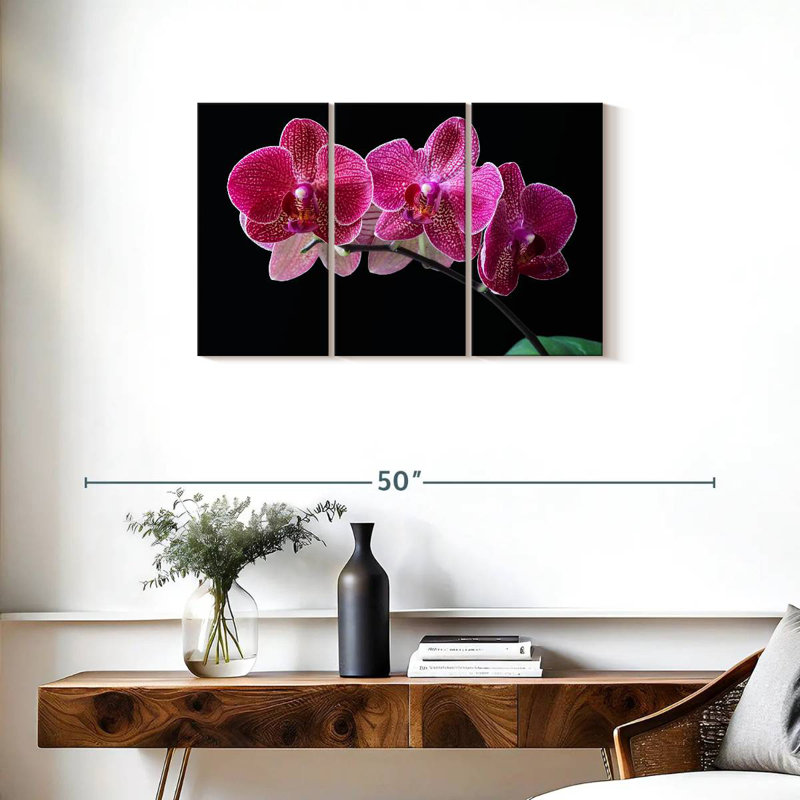 Orchidée, H 20 po x l 33 po