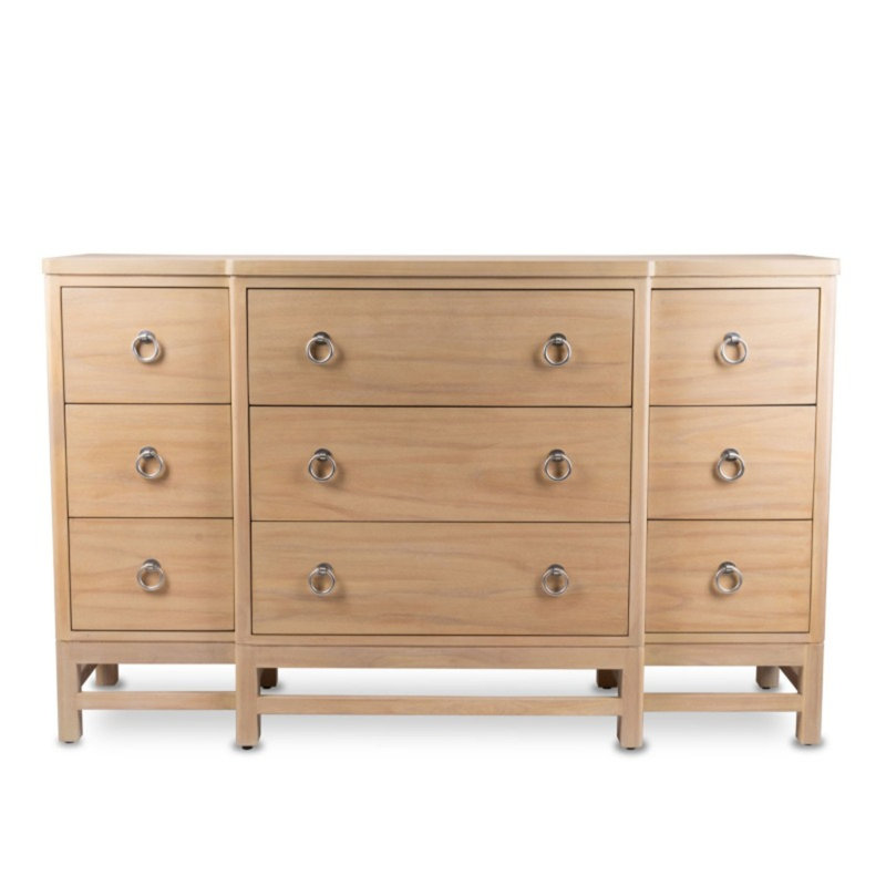 Commode 9 tiroirs Monterey - finition grès