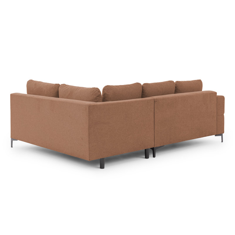 4 Seater Corner Sofa, Red, Right Hand Facing