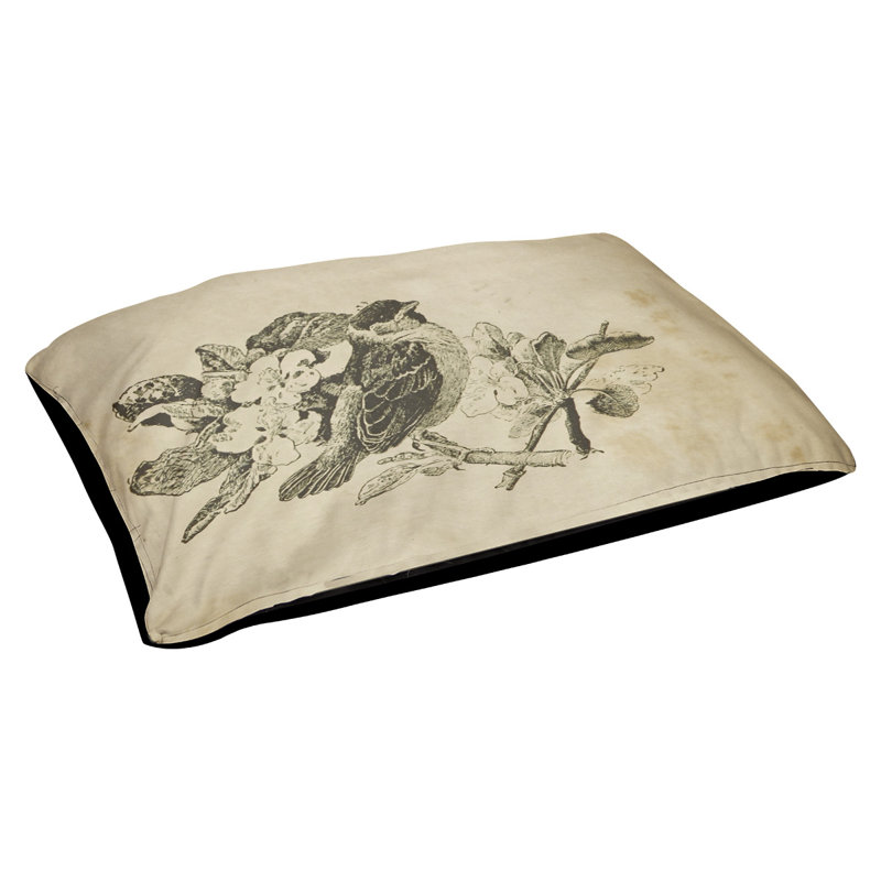 Coussin de lit d’extérieur pour chat oiseau Burien, Noir, L 32,5 po x l 42,5 po