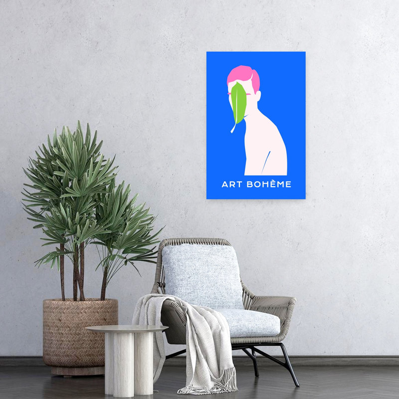 Art contemporain, art contemporain abstrait, H 24 po x l 16 po