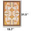 Tapis tissé Orange Retro Orange Burst