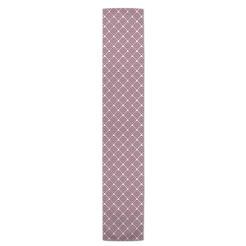 Chemin de table Doster, 90 po x 16 po, Bourgogne, Géomestrique 7