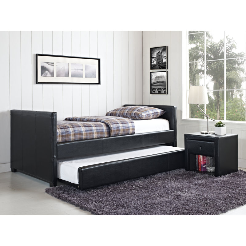 Mariano Upholstered Daybed, Black