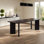 Ash Rectangular Solid Wood Top with Solid Wood Base Dining Table