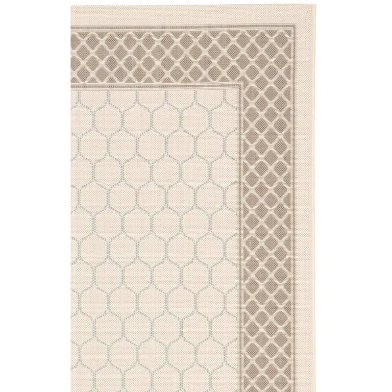 Tapis d'intérieur / extérieur à motif géométrique Carolanne Performance, Rectangle 8 pi x 11 pi