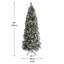 7ft Extra Full Green Spruce Flocked/Frosted Christmas Tree with 380 LED Lights-1378238051