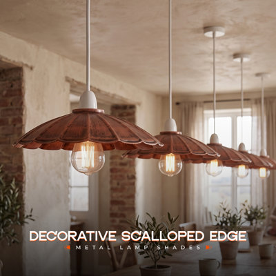 Parasol en forme d'abat-jour en métal 22 cm, petit abat-jour pour luminaire suspendu, remplacement facile de l'abat-jour pour luminaire suspendu, lampe de table, lampe sur pied, cuisine, salon