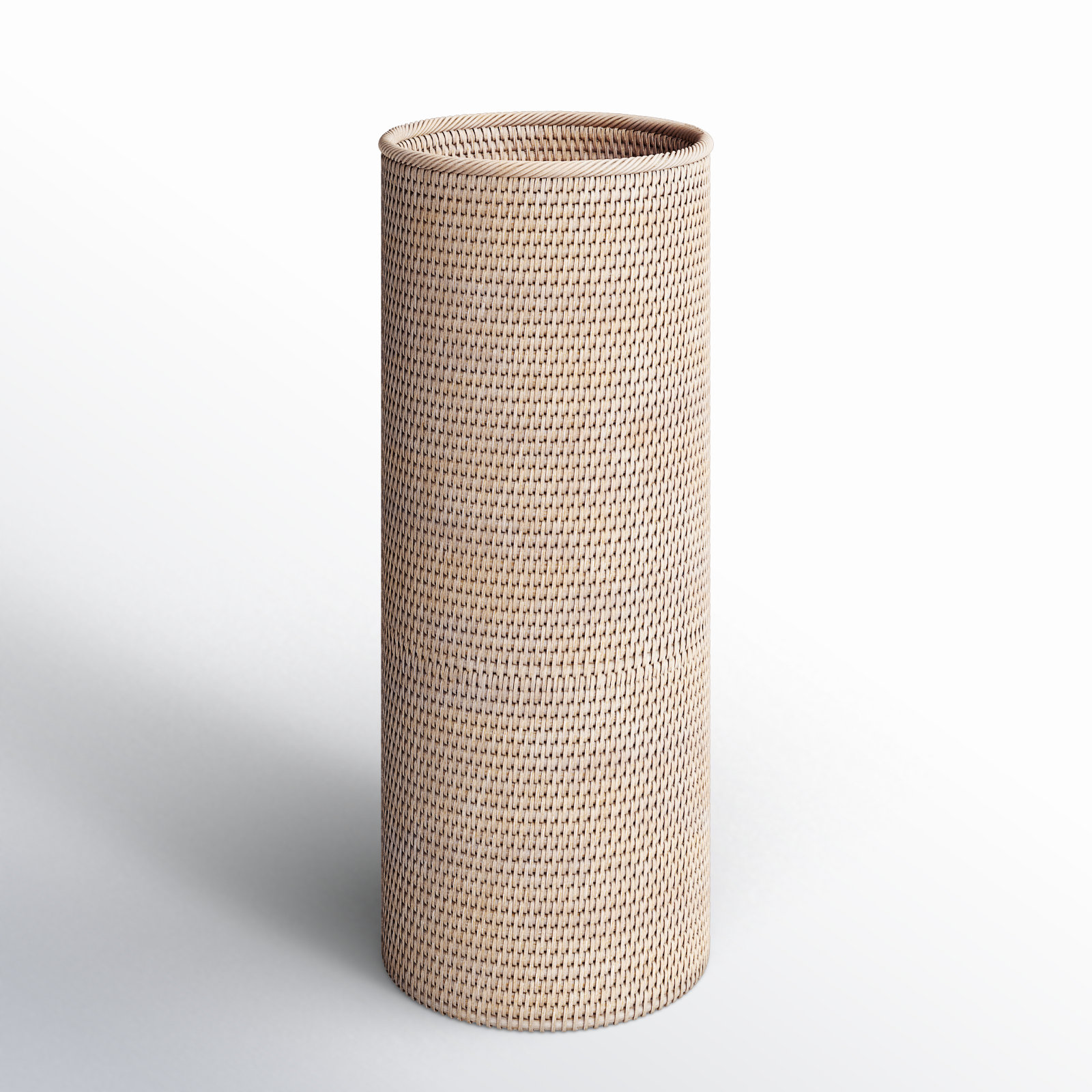 Round Rattan Umbrella Holder