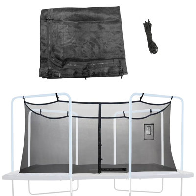 Le filet de sécurité pour trampoline Machrus Upper Bounce convient aux trampolines carrés de 13 x 13 pi utilisant 4 arches