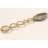 Salad Servers Gold Loop Design And Clear Ball
